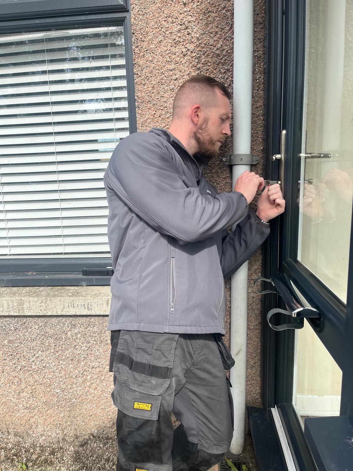 Darren working with precision tools